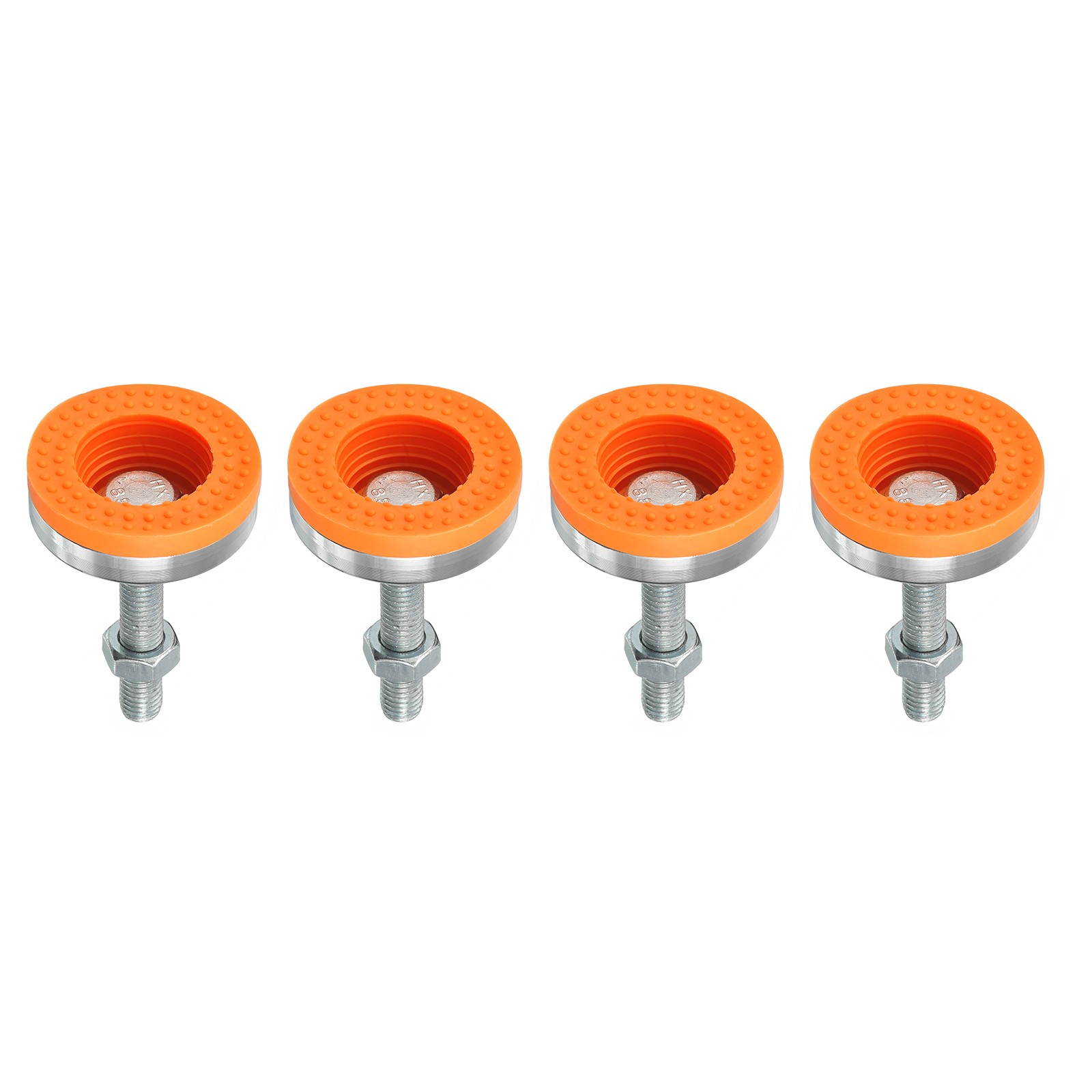 4Pack M12x50x60mm Leveling Feet Carbon Steel Adjustable Swivel Levelers Yellow