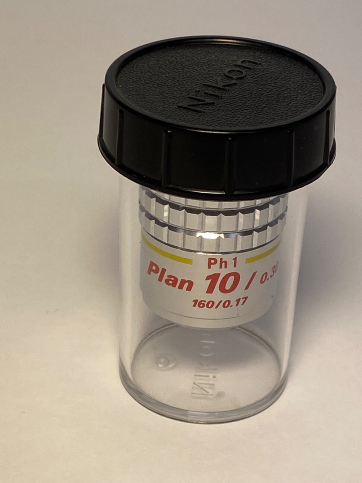 NIKON PH1 PLAN 10/0.30 DL 160/0.17 MICROSCOPE OBJECTIVE LENS