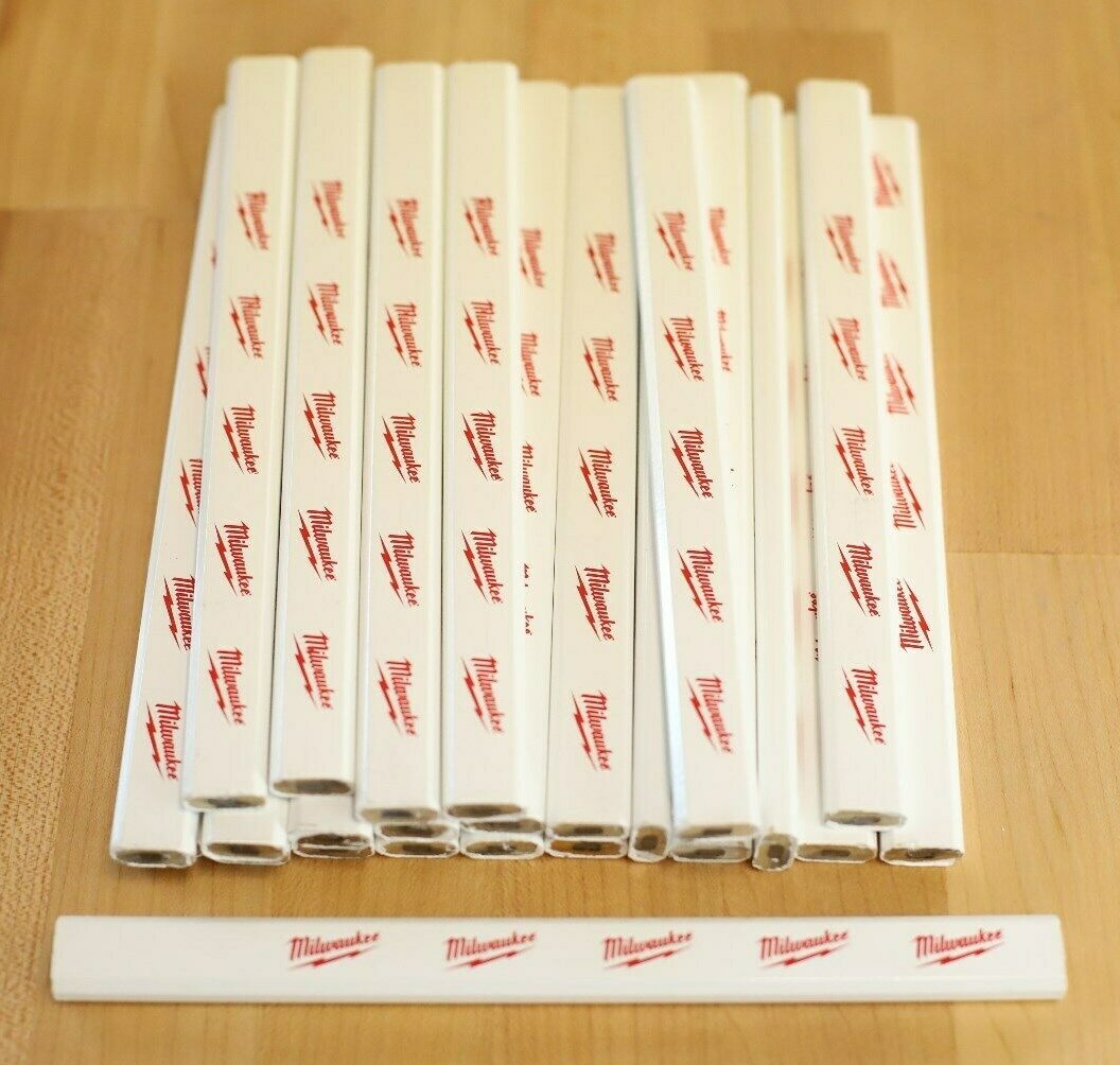 Milwaukee Power Tools Carpenter Pencils  -  Lot of 5 -  Office Fuel!  Authentic!