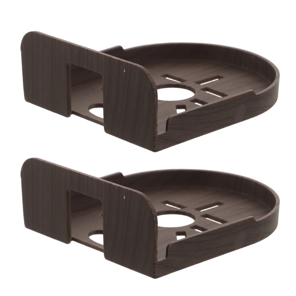 2Pcs Reusable Plastic Security Camera Wall Mount Floating Shelves for Indoor Use
