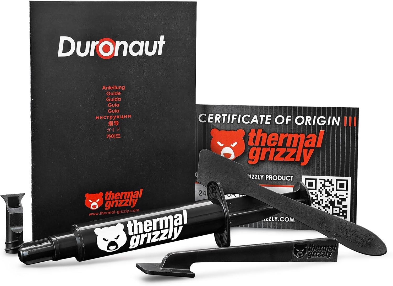 Thermal Grizzly Duronaut 6g + 12 Wipes – High-Durability Thermal Paste for CPU