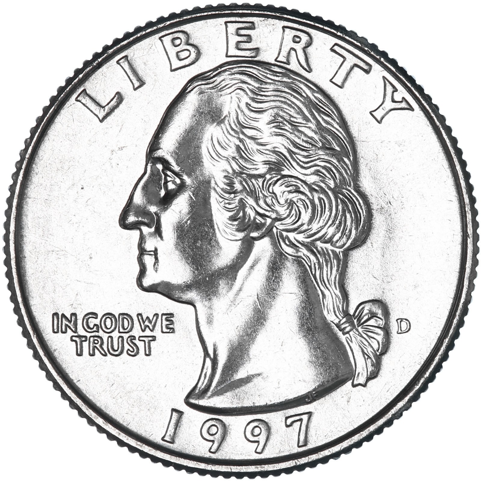 1997 D Washington Quarter BU US Coin
