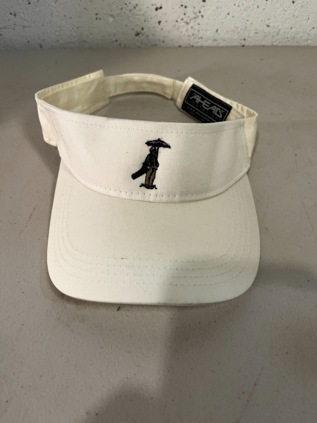 AHead Golf Swing Visor Adult Adjustable White Hat