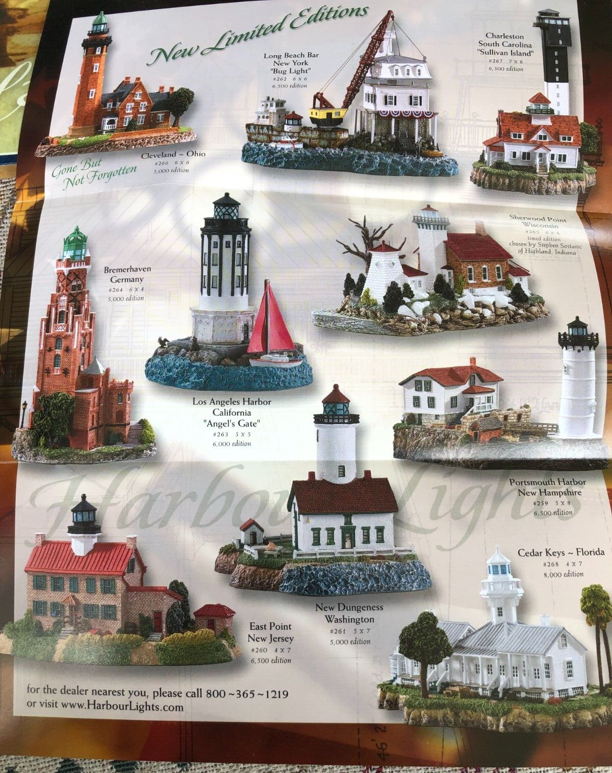 2001 HARBOUR LIGHTS FOLDED COLOR BROCHURE