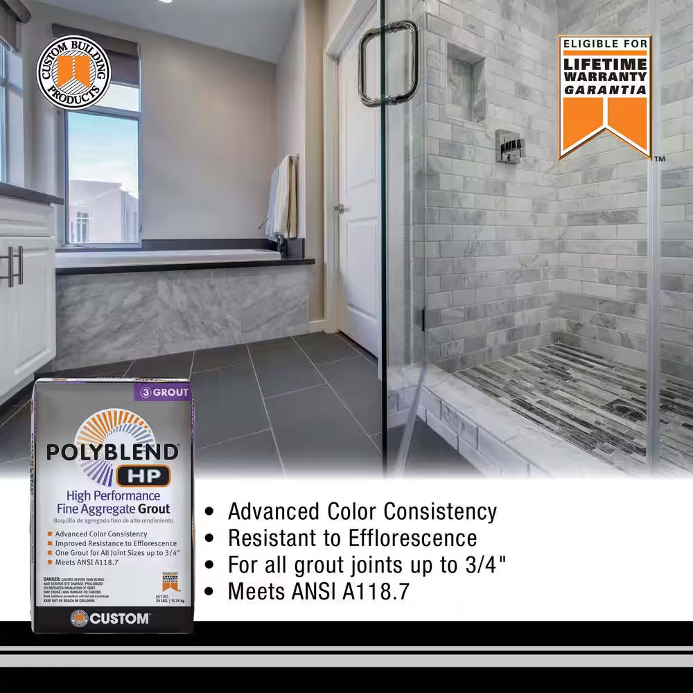 Polyblend HP #643 Warm Gray 25 Lbs. High Performance Fine Aggregate Grout