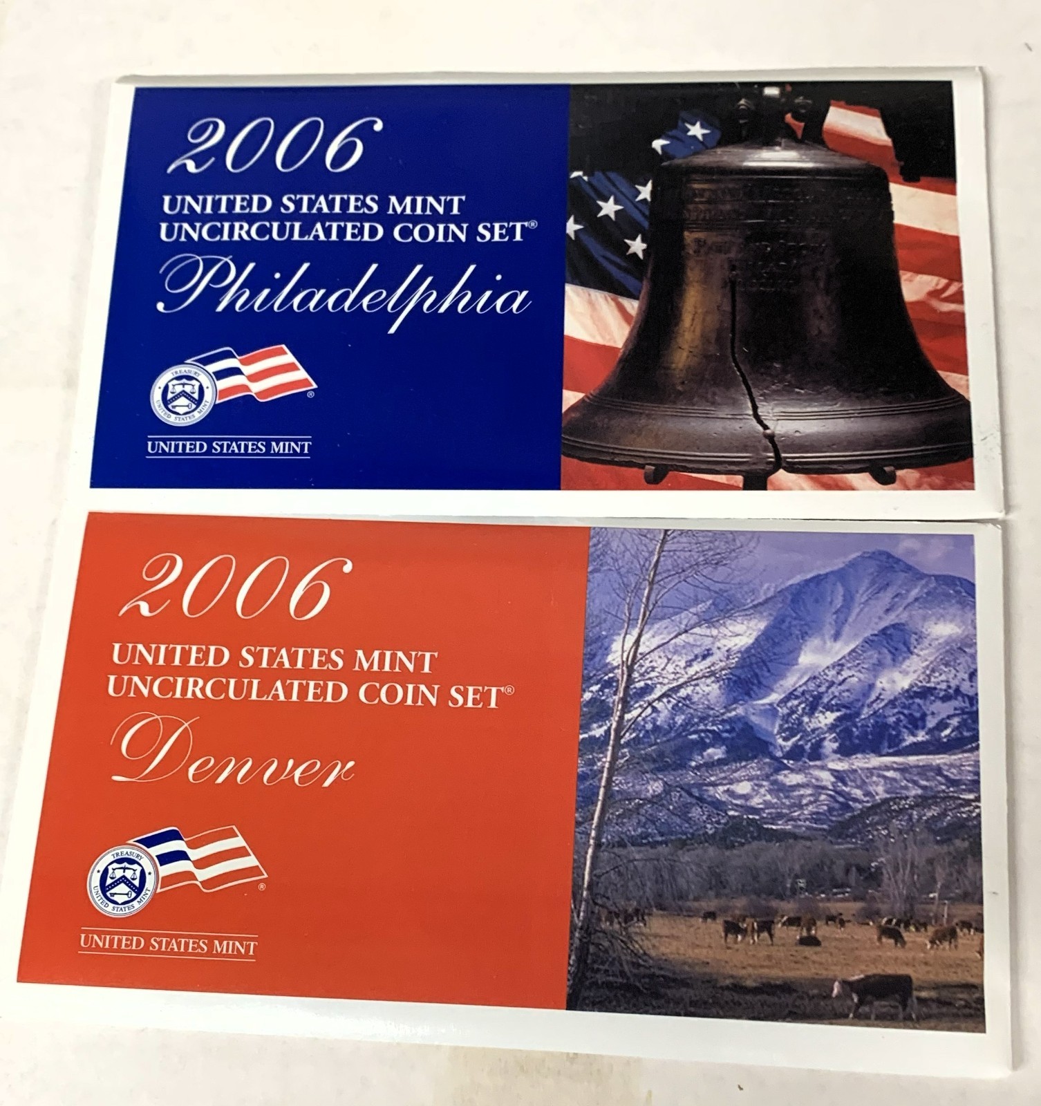 C10166   U.S. UNCIRCULATED MINT SET  P & D  COINS  2006