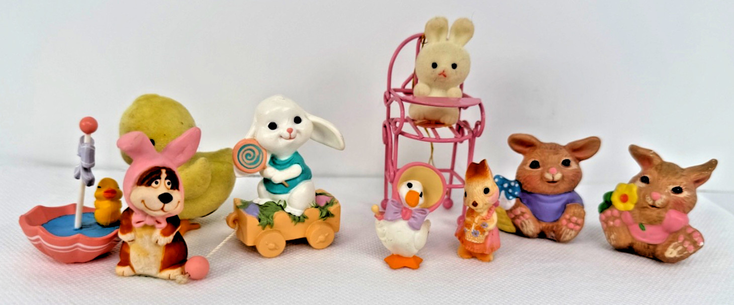 Easter Figures lot 10 and group of some Hallmark and others