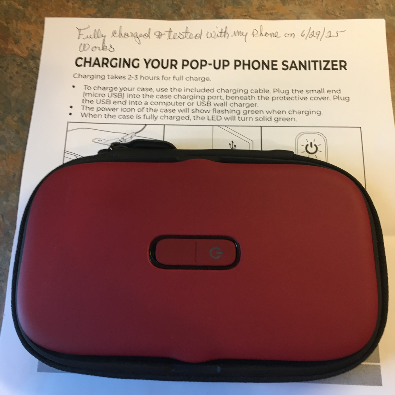 Homedics UV Portable Sanitizer for Phone, Credit Cards, Keys  SAN-PH100
