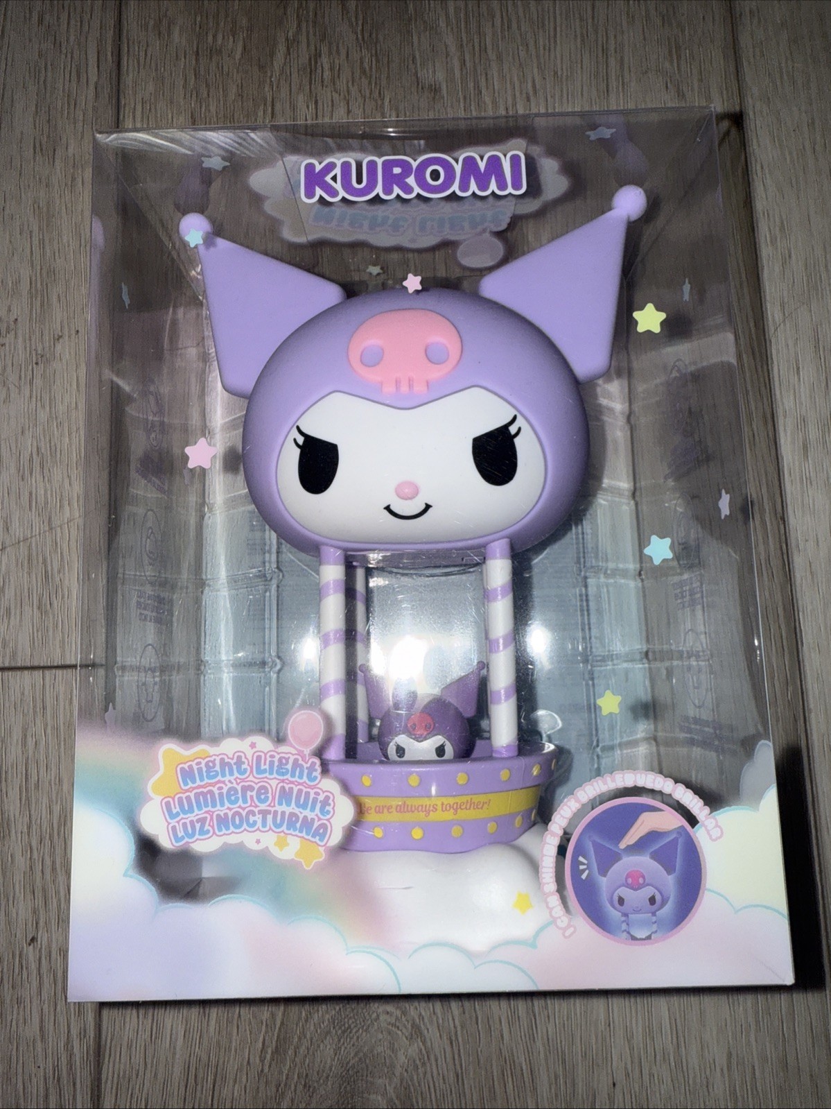 Kuromi Hot Air Balloon Night Light Three Brightness Levels NIB