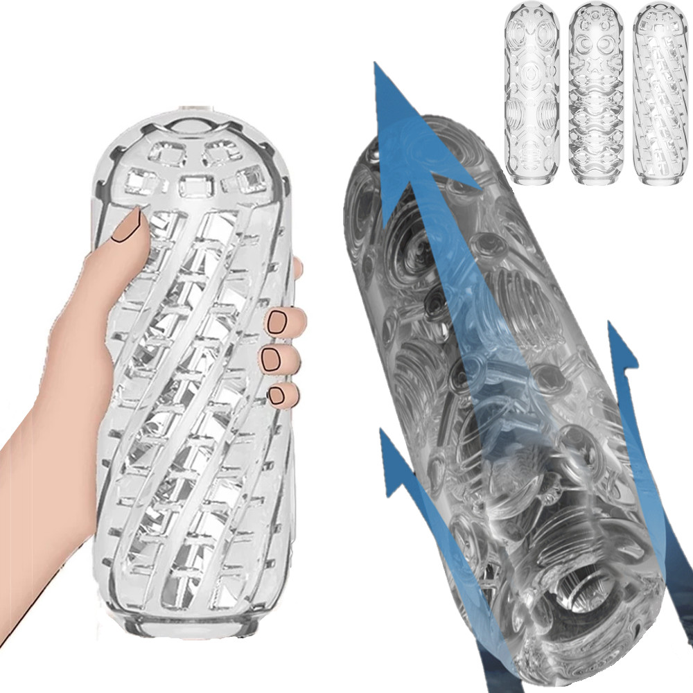 Realistic Male Masturbator Alien Vagina Pocket Pussy Stroker Cup Sex Toy For Men