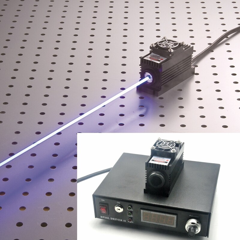 405nm 100/150/250mw  Laser Module + TTL/Analog + TEC + LSR-PS-IIS Power Supply