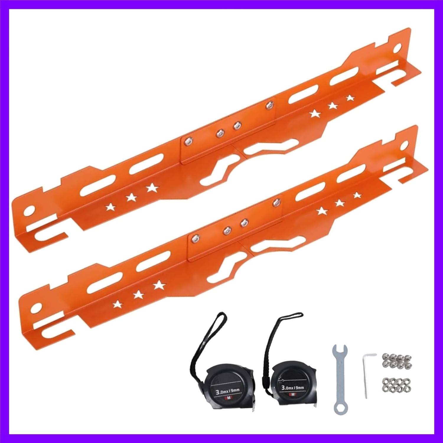 Wheel Alignment Tool with 2 Tape Measures Wrench | Rust-proof stainless. Meas...