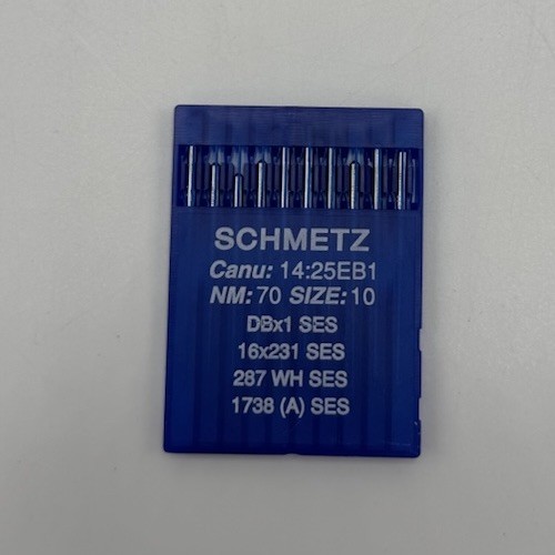 SCHMETZ DBX1SES 287WH CANU14:25EB1 NM:70/SIZE10 INDUSTRIAL SEWING MACHINE NEEDLE