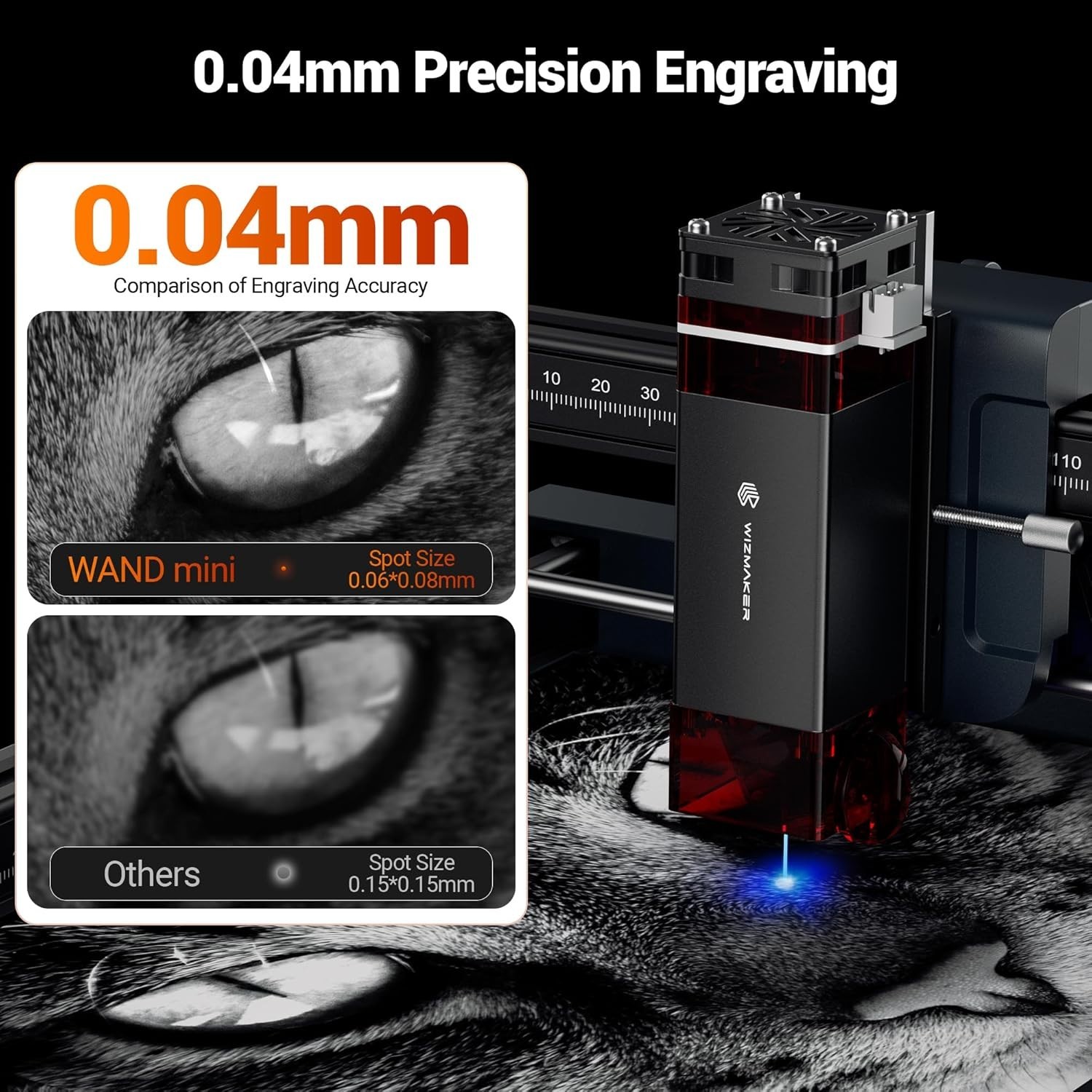 Efficient 2.5W Laser Engraving Machine - Safe, Pre-Assembled, Multi-Material Use