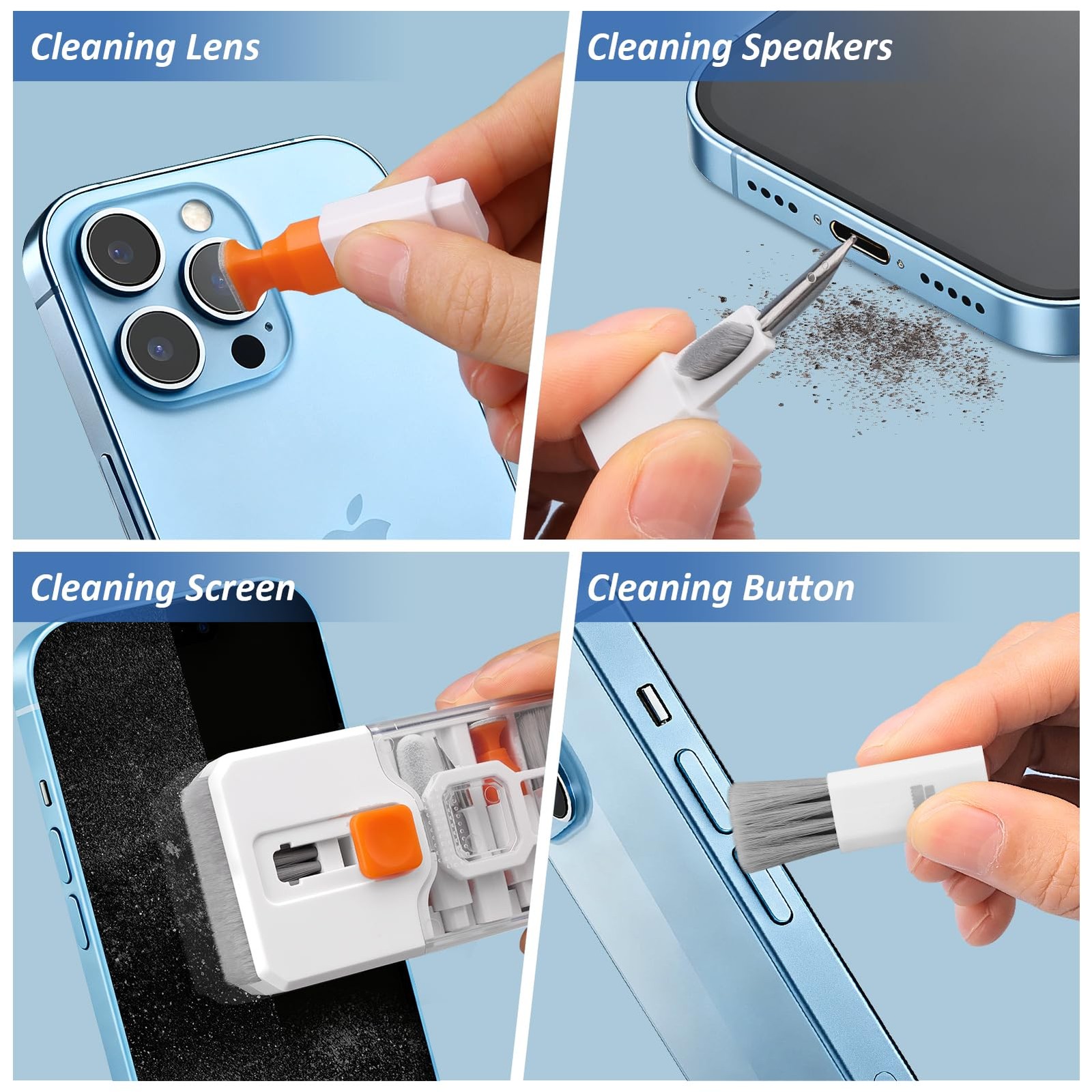Keyboard Laptop Cleaning Kit Multi-Function PC Screen Brush Electronics Cleaner