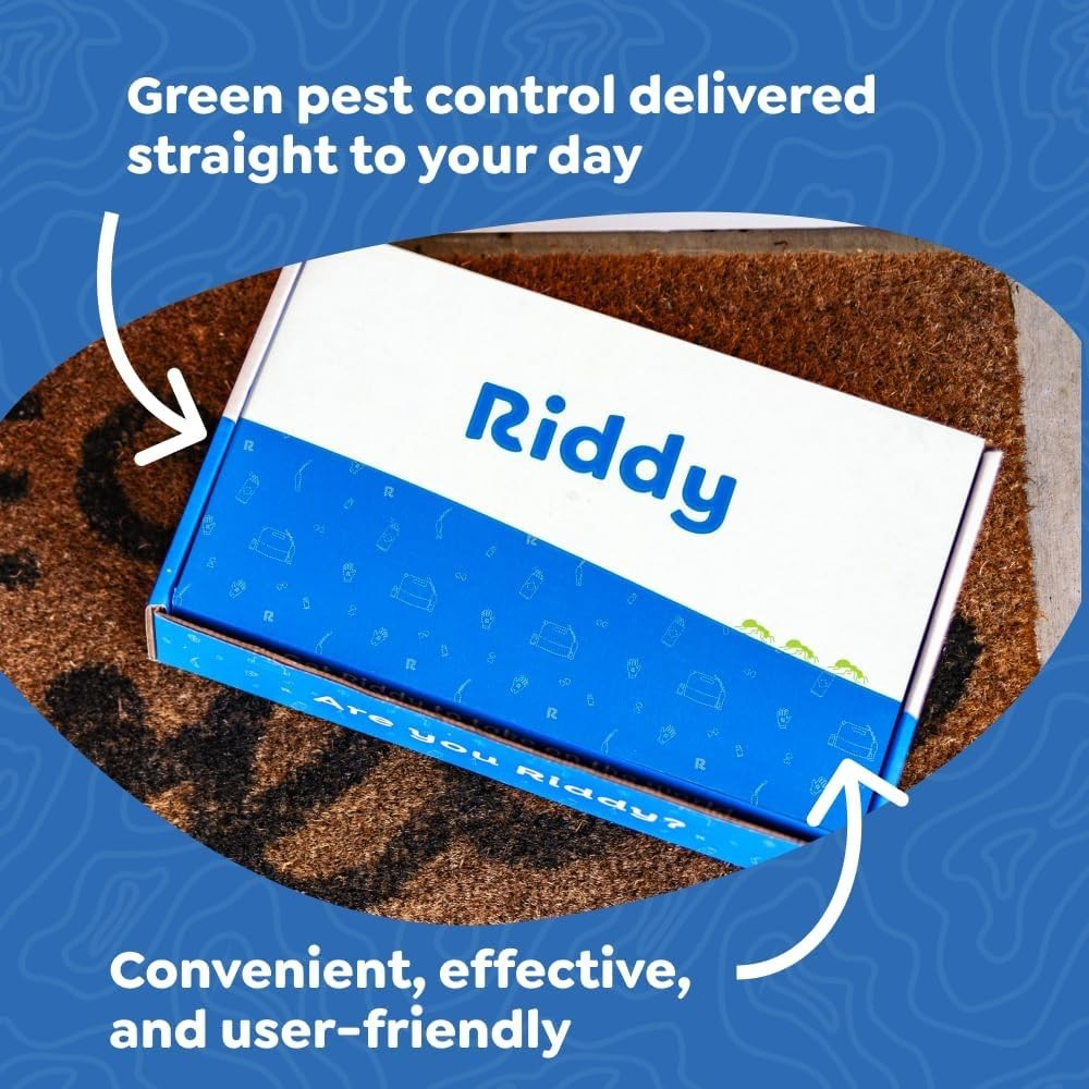Riddy Pest Pro Kit, Effective Against 100+ Bugs, Includes Rechargeable Sprayer