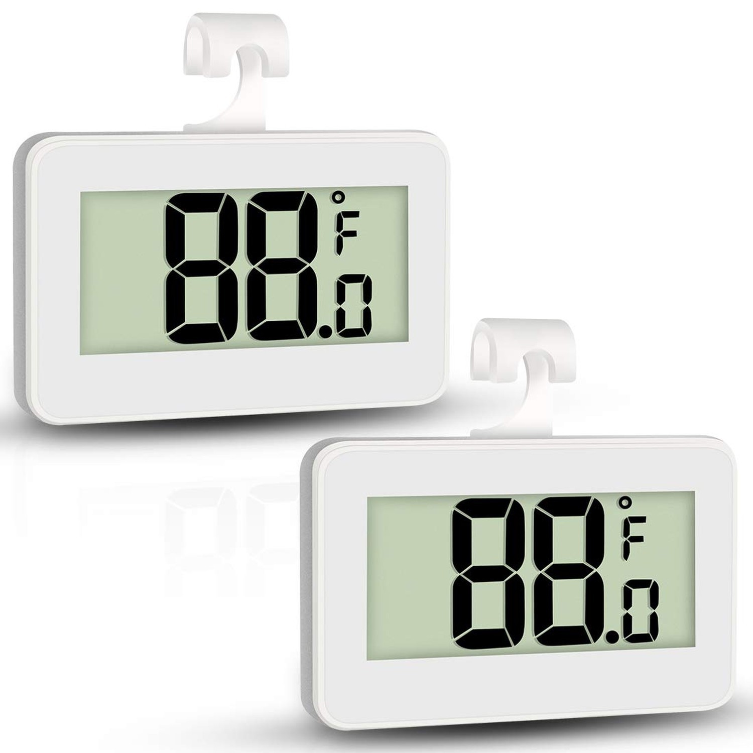 Mini Refrigerator Fridge 2 Pack Digital Freezer Thermometer Waterproof Room T...