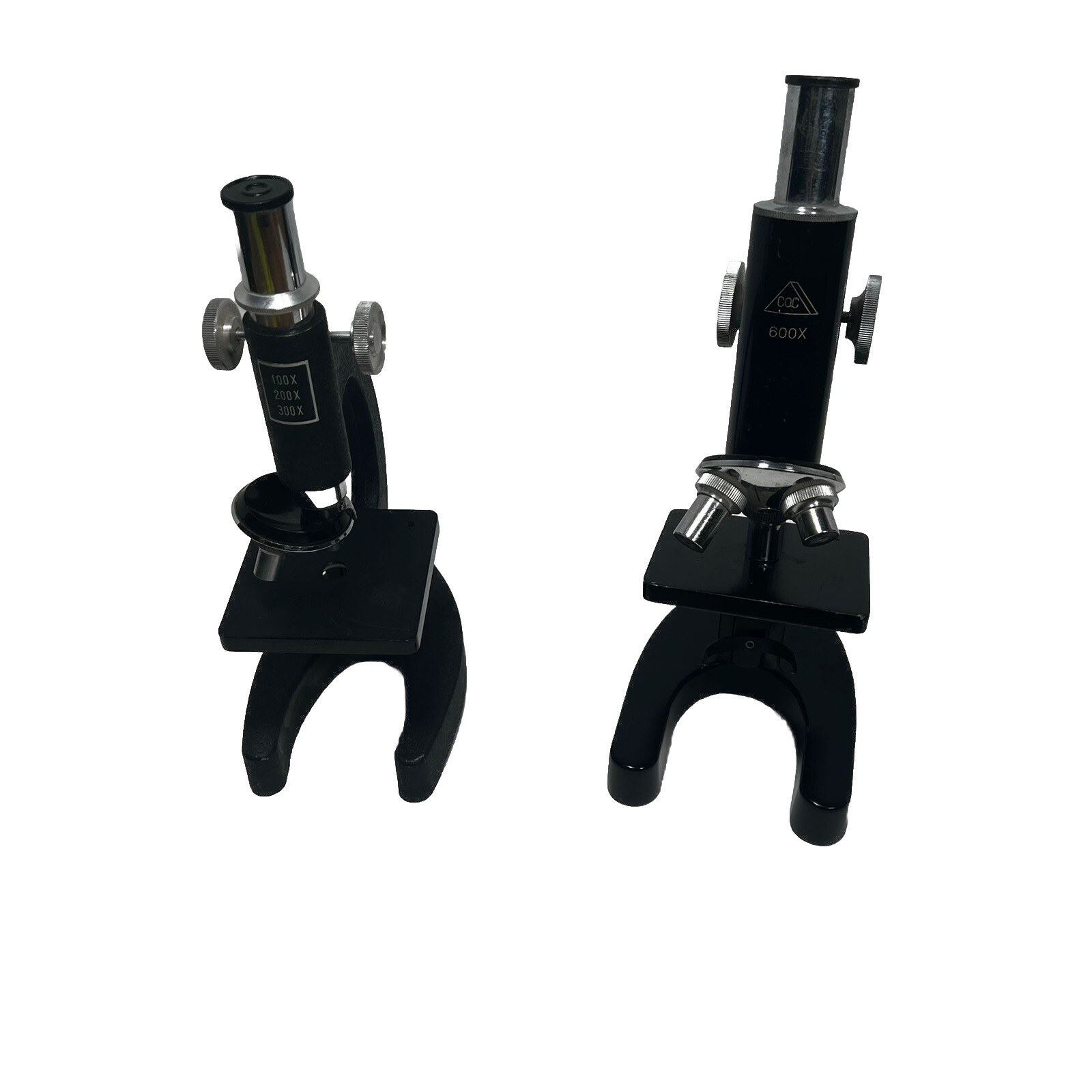 Vintage Microscopes COC 600X; 100X, 200X, 300X