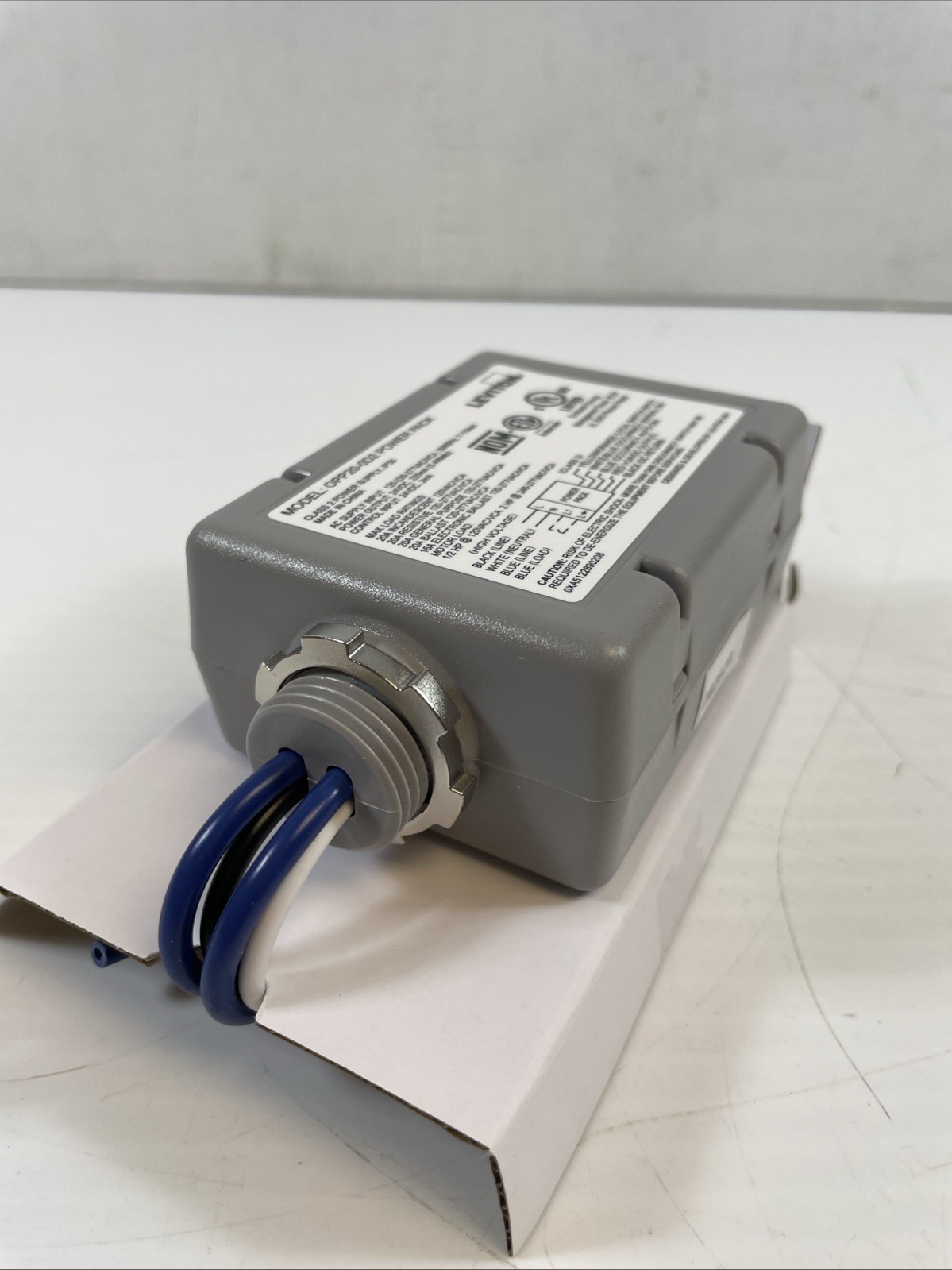 Leviton OPP20-D2 Occupancy Sensor Power Pack, Gray, 120-277V, 20A
