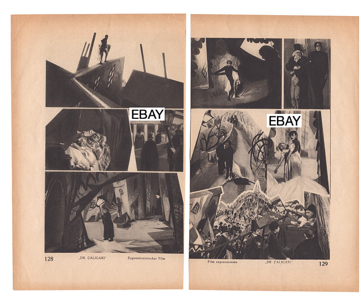 SALE: THE CABINET OF DR CALIGARI 1920 ORIGINAL SILENT MOVIE MAG CLIPPINGS