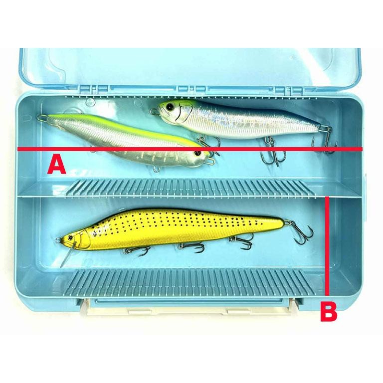 HIDEUP × MEIHO HU-3043NDD Tackle Box HIDEUP BLUE Fishing Lure Case Japan