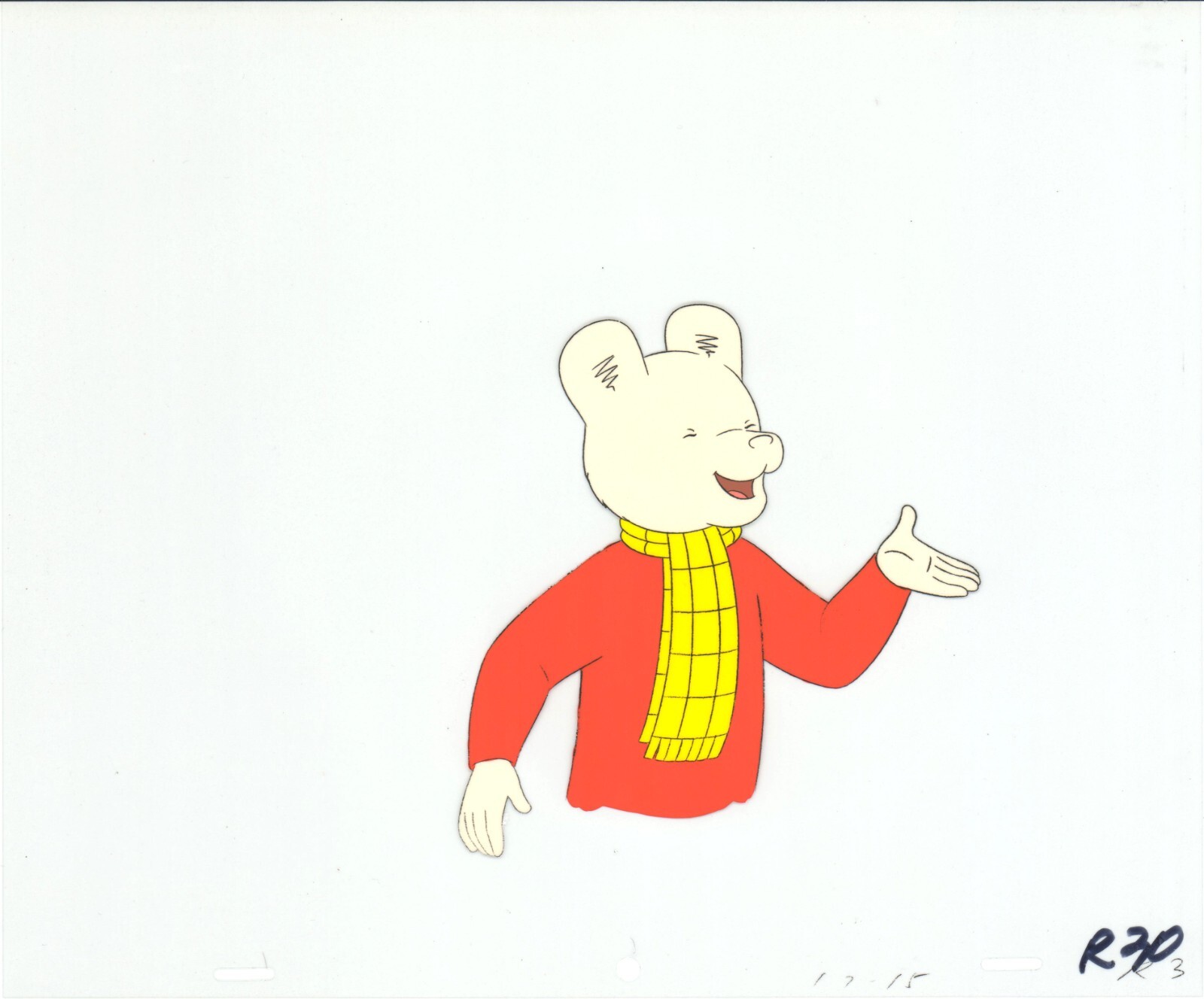 RUPERT Bear Production Animation Cel from Nelvana Tourtel 1990s 8-207