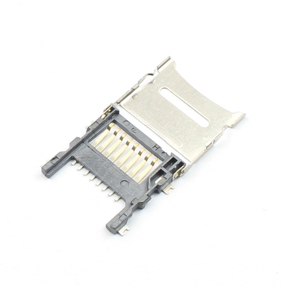 10Pcs TransFlash TF Micro SD Card Socket 8 Pin Connector Fold Clamshell Flip