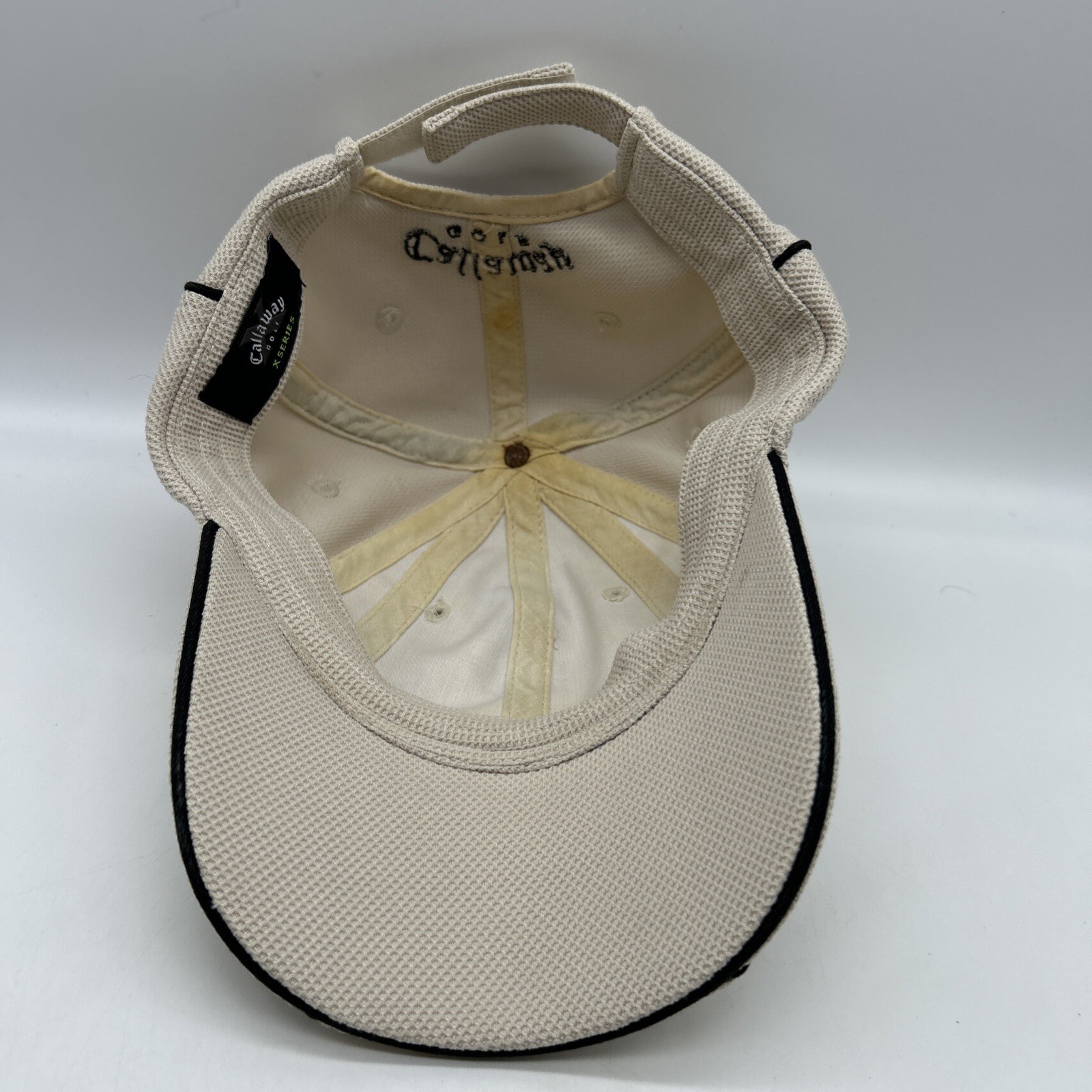 Callaway Golf X Series Men’s Golf Hat, Adjustable Hook And Loop Strap Beige