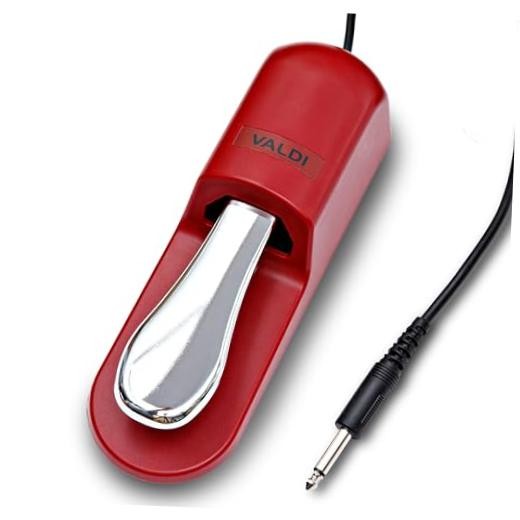 BP-3 Sustain Pedal - Universal Pedal for Keyboard Piano, Digital Pianos, RED