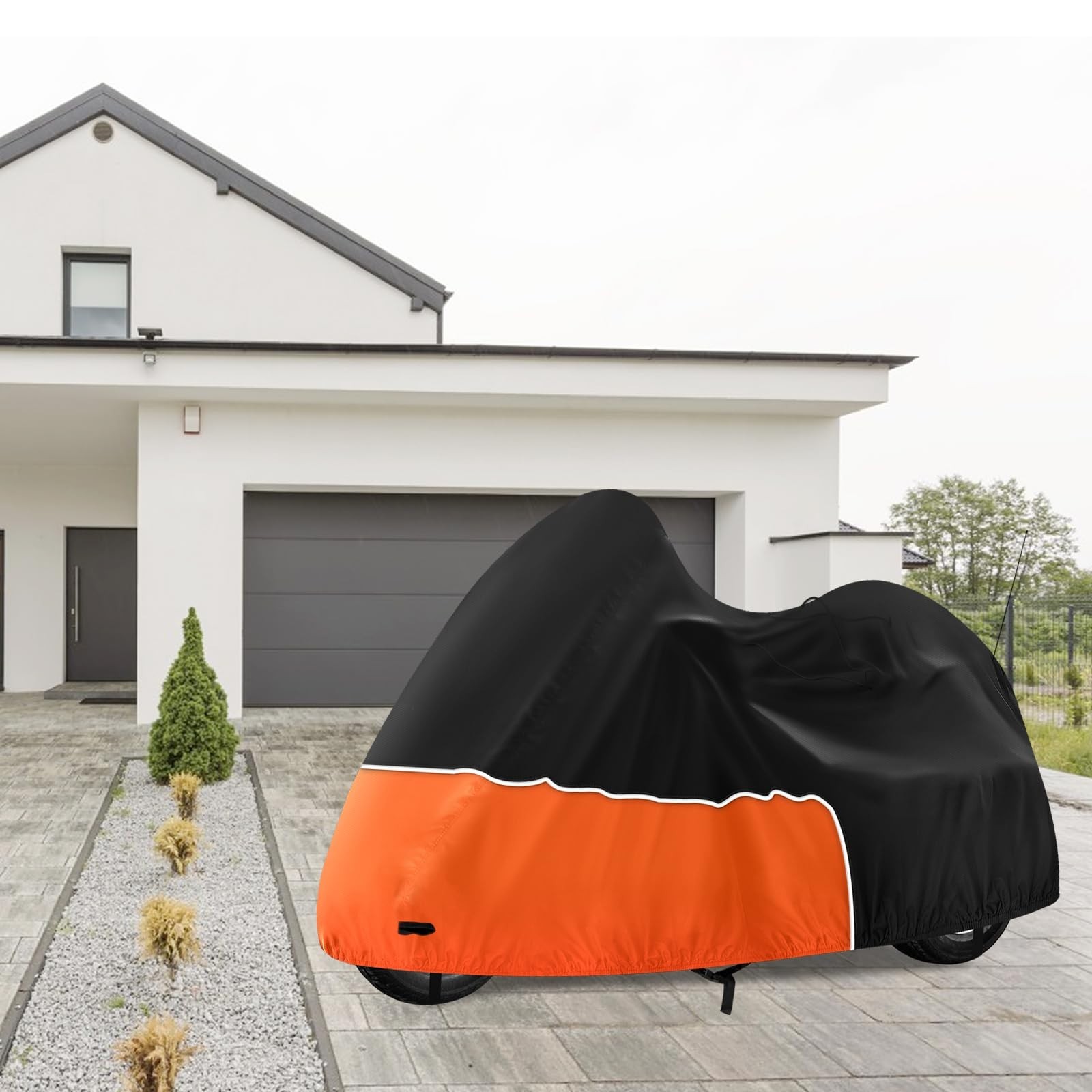 Trike Cover, Waterproof 3 Wheel Motorcycle Cover for Harley Davidson, Honda Gold