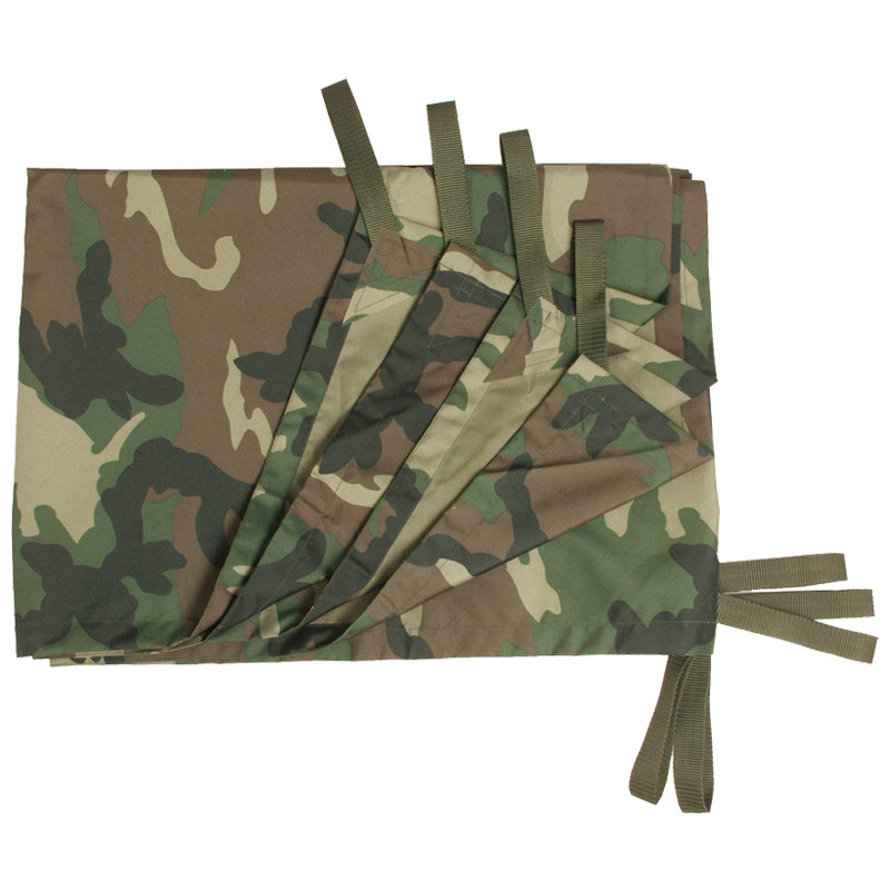 Multipurpose Plane Tarpaulin Camping Tarp Bushcraft Festival Basha Woodland Camo