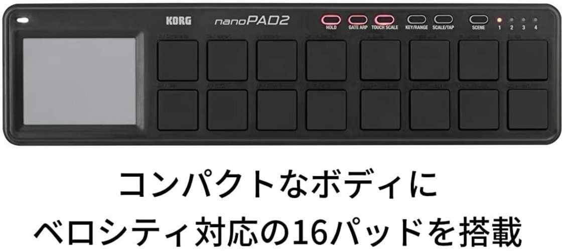 KORG Classic USB MIDI Controller nanoPAD2 BK
