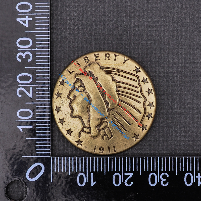 10X WESTERN ANTIQUE INDIAN HEAD AMERICAN LIBERTY COIN CONCHO 1-1/8" screw back