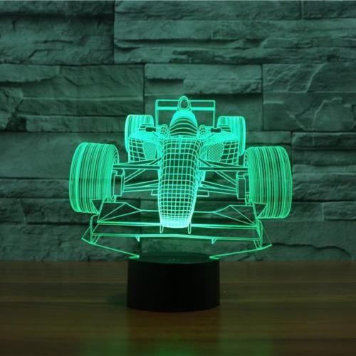 Auto 7-Color Changing Racing Car 3D Illusion LED Table Night Light Smart Touch