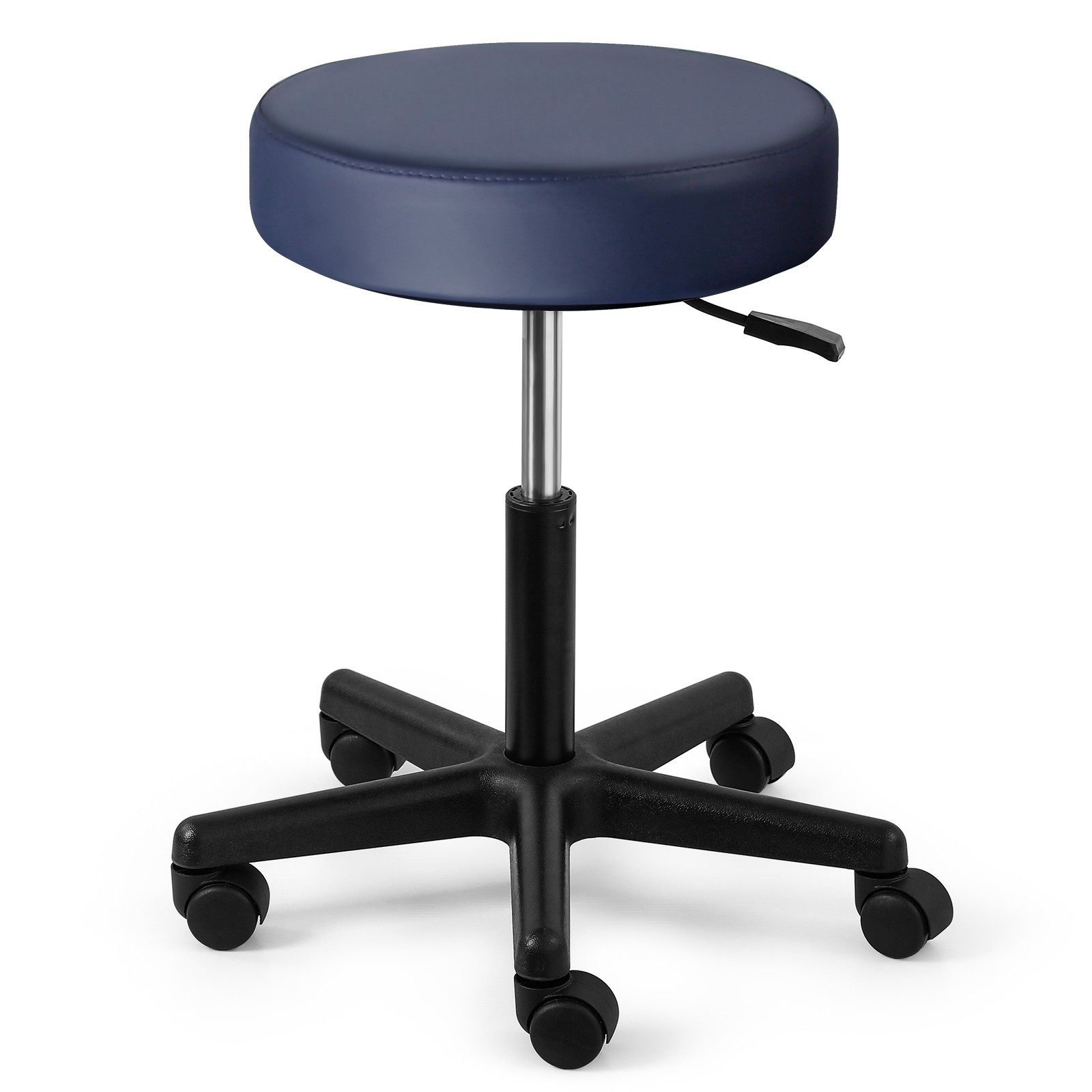 JMU Dental Rolling Stool Heavy Duty Height Adjustable for Medical Navy Blue
