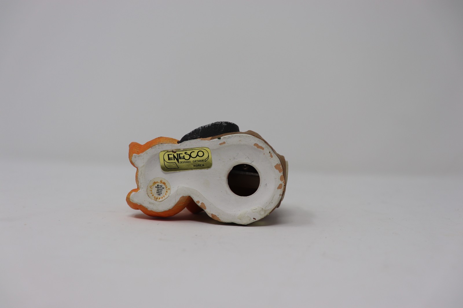 1982 Enesco Critter Sitters Orange Beaver Pencil Sharpener