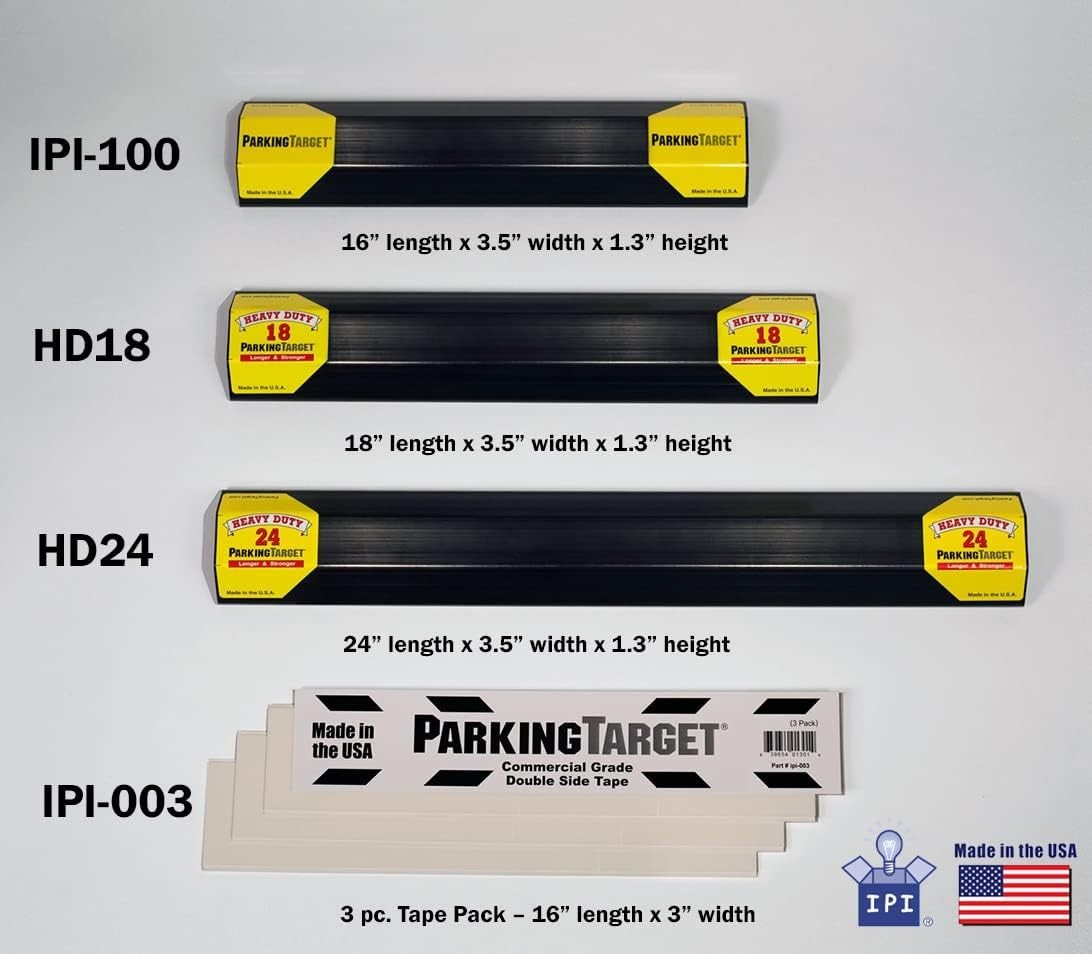 18” 1 pcs U.S.A. Garage Heavy Duty Parking Aid Car Stop Indicator Protects Ca...