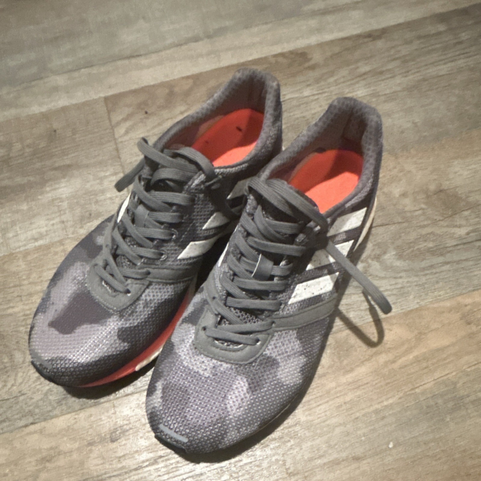 adidas Adizero Japan Men’s Running Shoes Gray/White/Orange Size US 8 EF1462