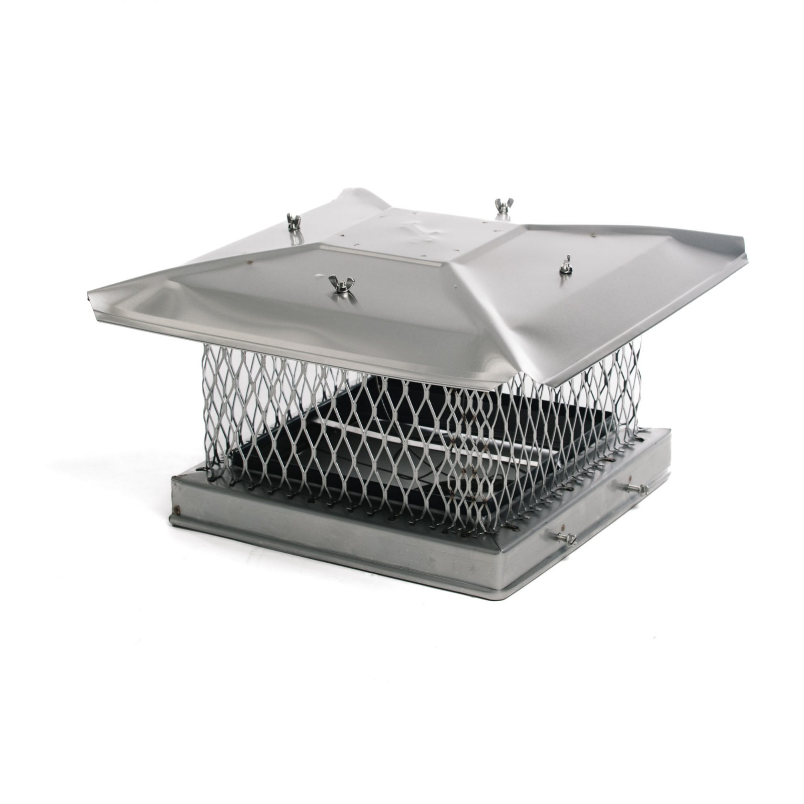 Chimcare Fireplace Damper – Top-Mount Cap & Damper Combo, Stainless, USA