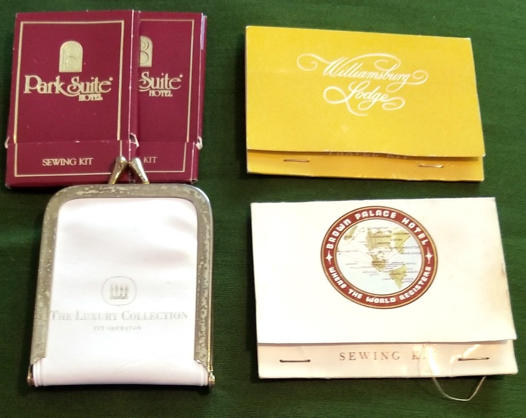 Mixed Lot of Promo Advertising 2-4" Small Travel Sewing Kits