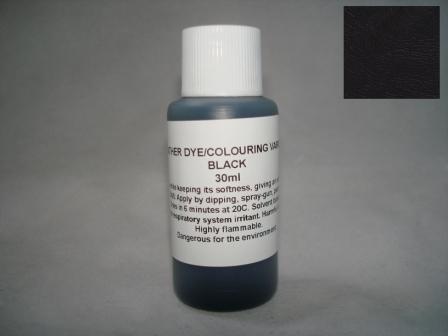 Car Leather dye colourant BLACK for VOLVO C30 C70 S40 S80 V60 XC60 XC90 etc 30ml
