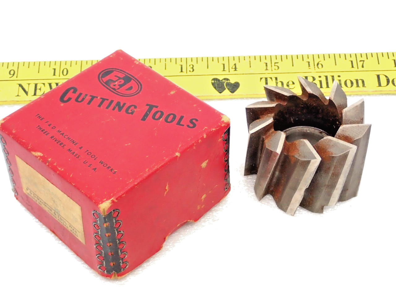 Vintage F & D HSS Cutting Tools 3.5" dia. 1.65" -Wide  1"- Arbor Hole made in US