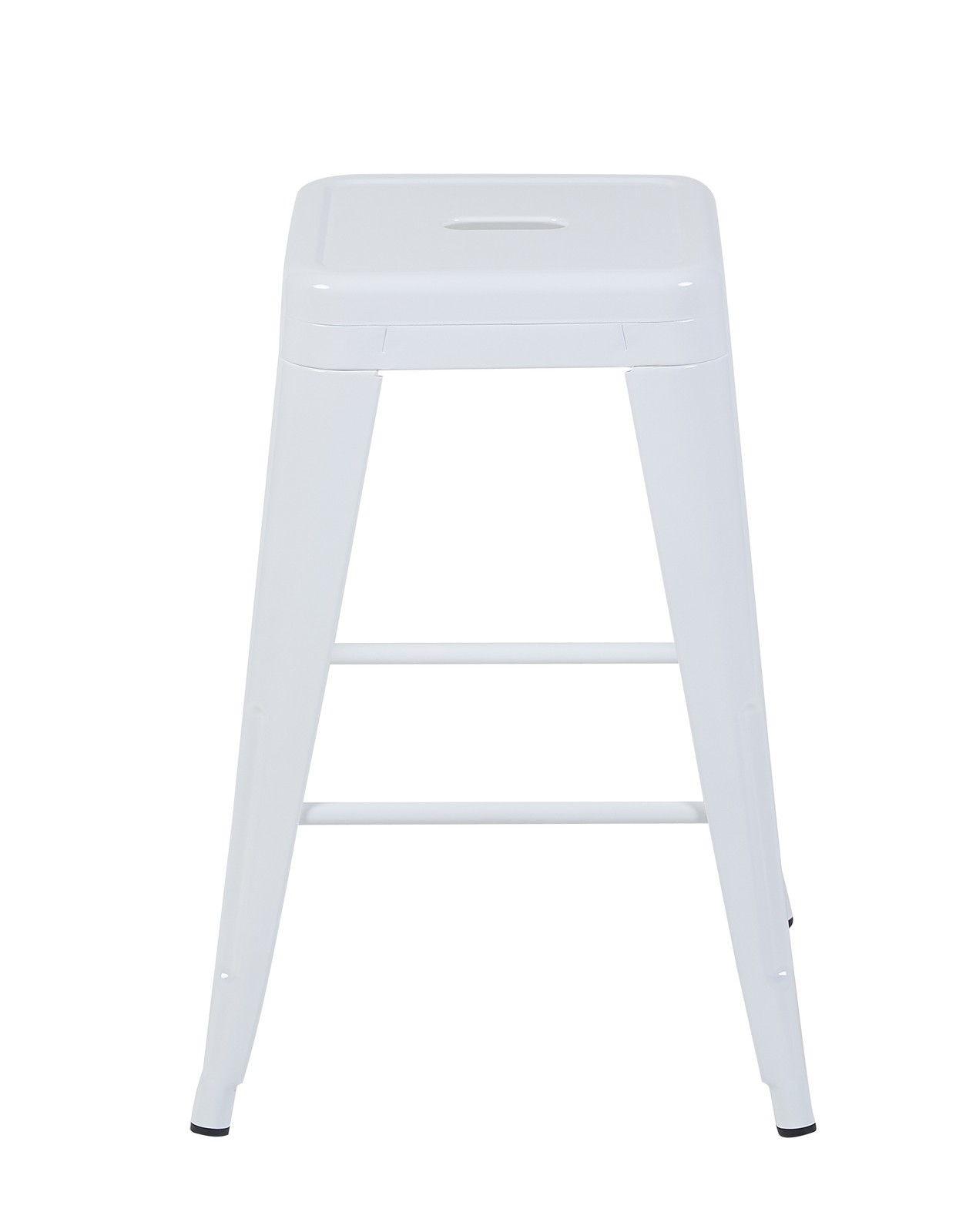 24 Inch Counter Height Stool, Backless Metal Bar Stools Set of 2, Non-Stackabl