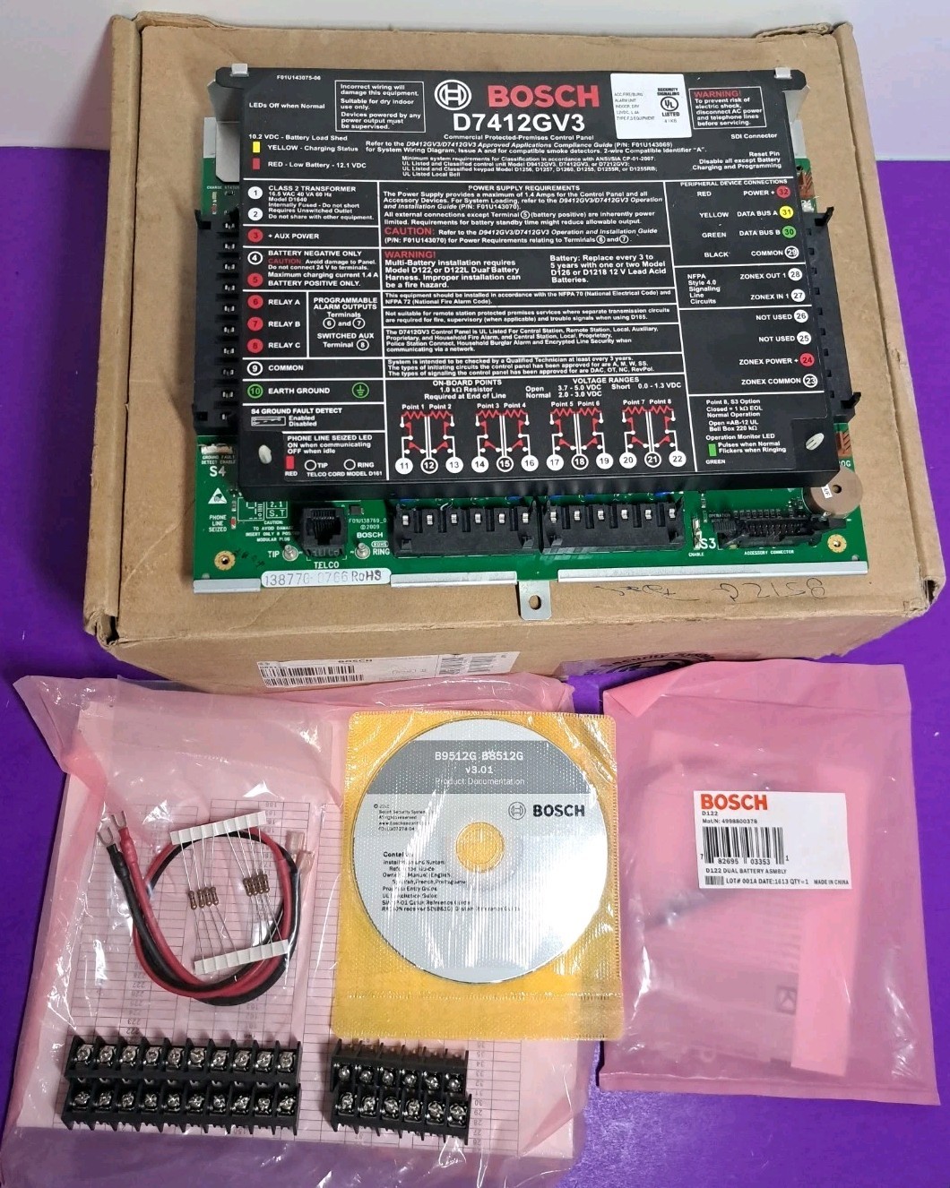 Bosch D7412GV3 Security Communicator Control Panel