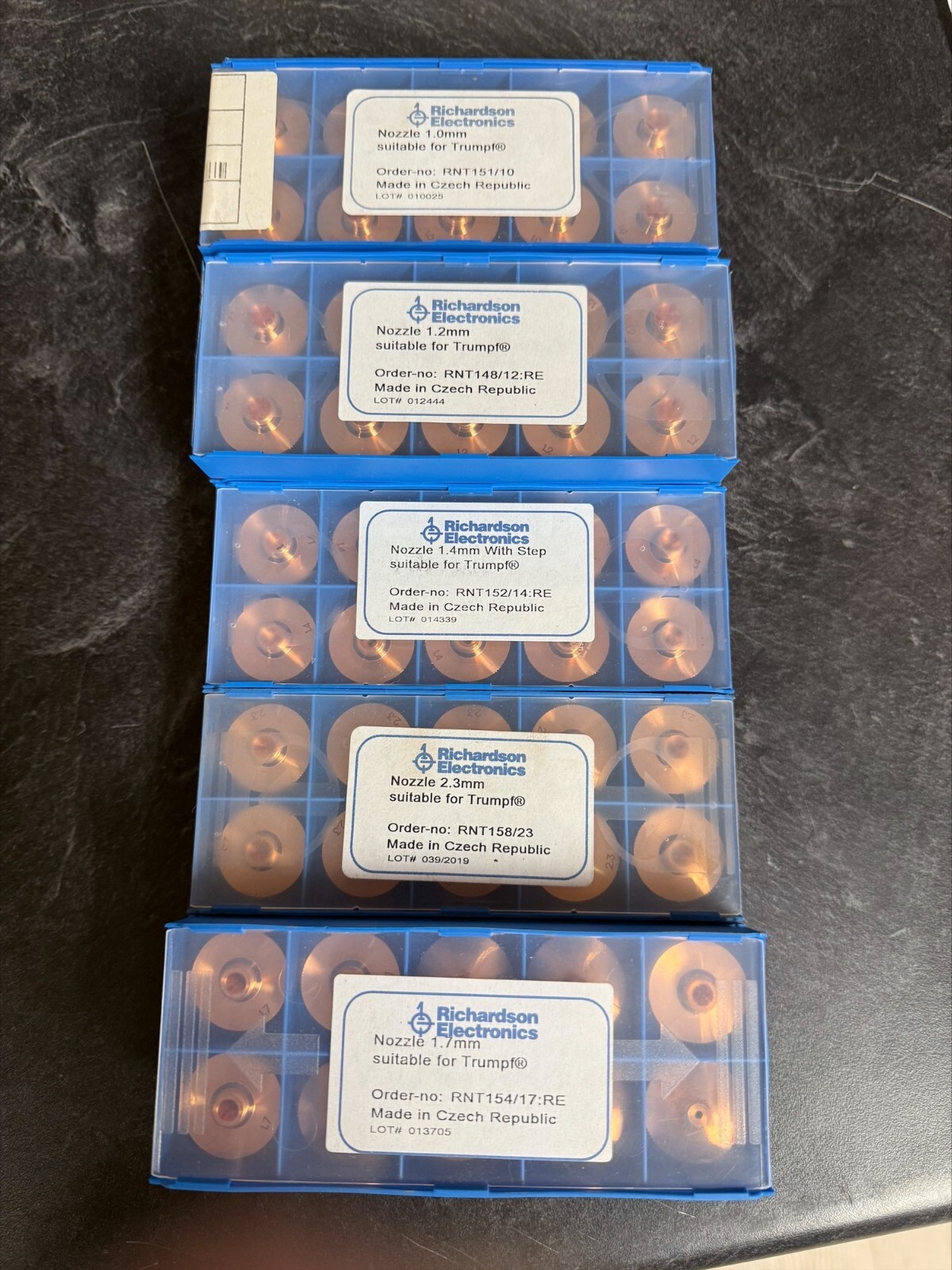 SALE!!! Richardson Electronics Nozzle lot suitable for Trumpf!!!