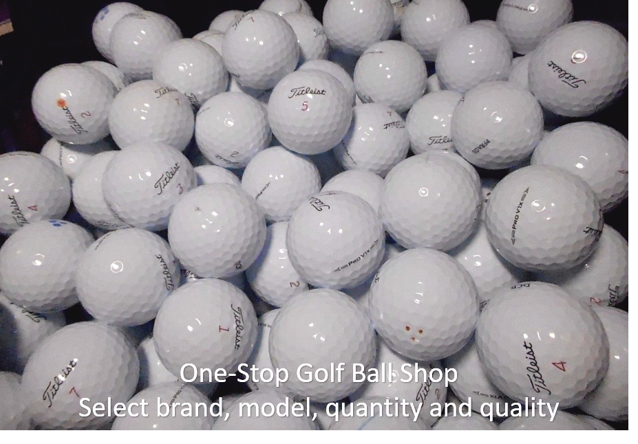 Used Golf Balls Assorted Brands AA-AAAAA Choose Brand and Condition
