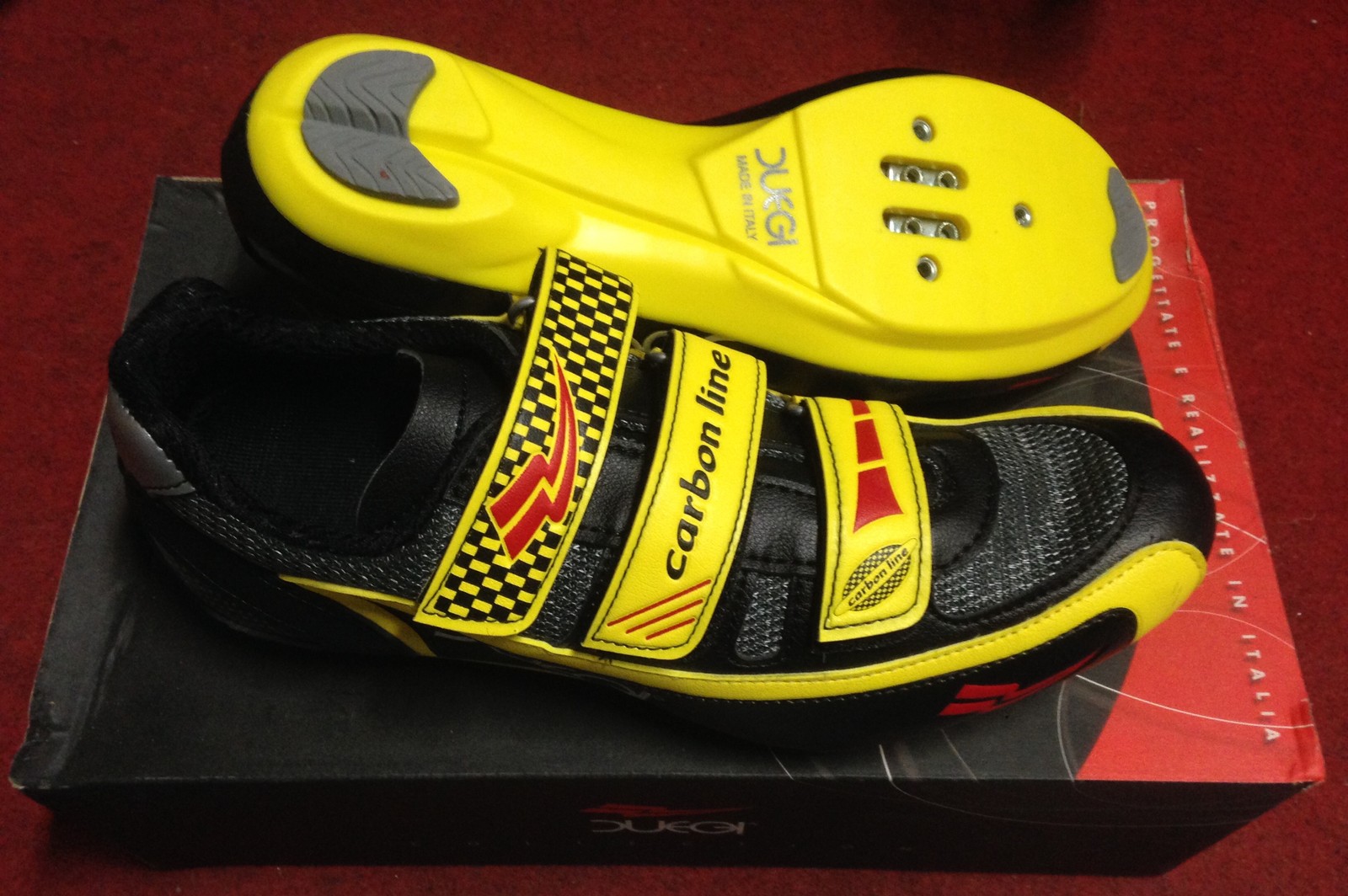 Bike Racing Shoes Duegi Carbon Line 3 39,40,41 Made in Italy