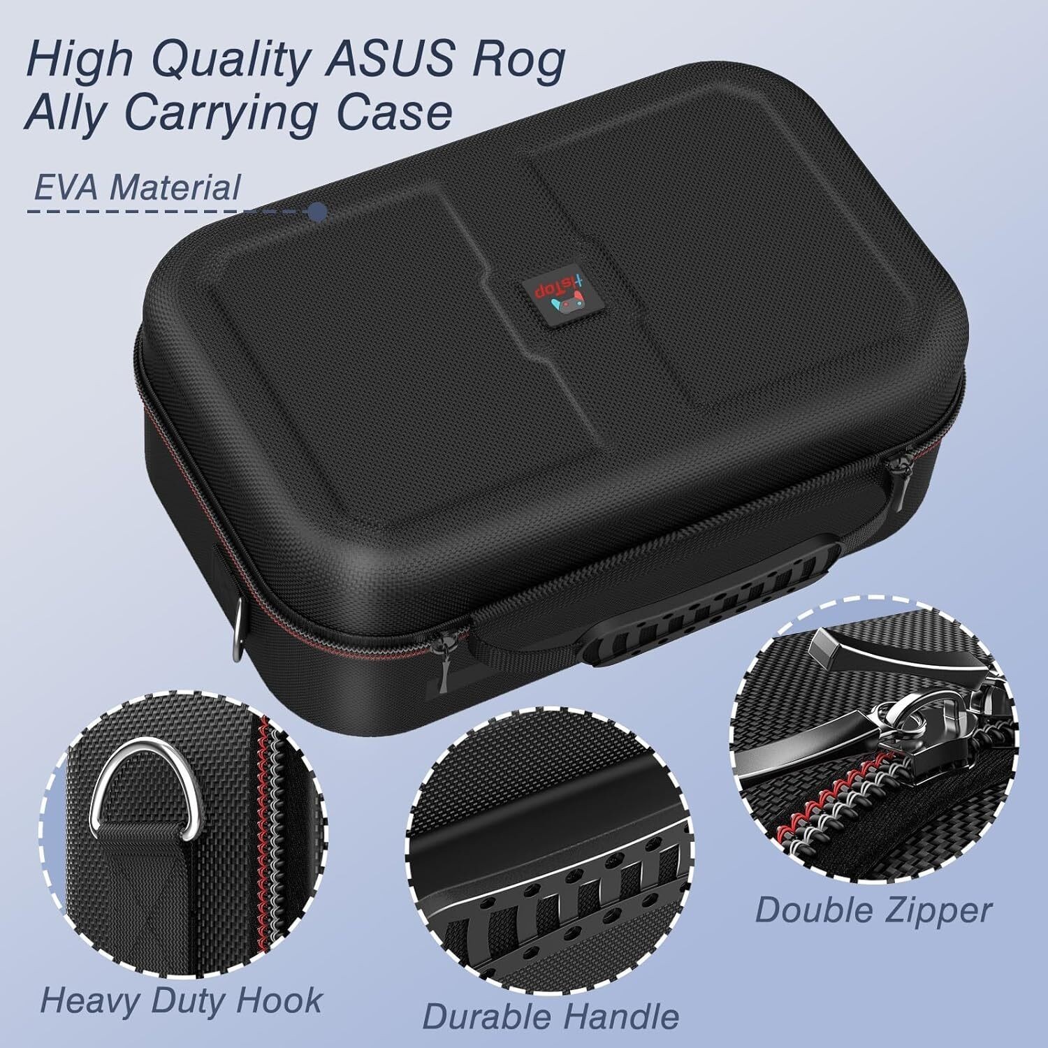 Protective Travel Case for ROG Ally with Large Storage Capacity，Shockproof，p