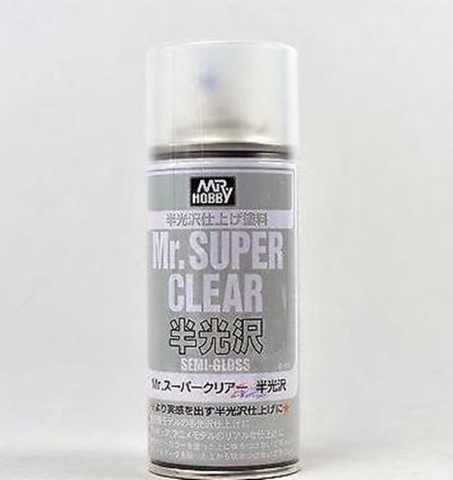 MR HOBBY ACRYLIC SPRAY 170ml SUPER CLEAR SEM-GLOSS B516