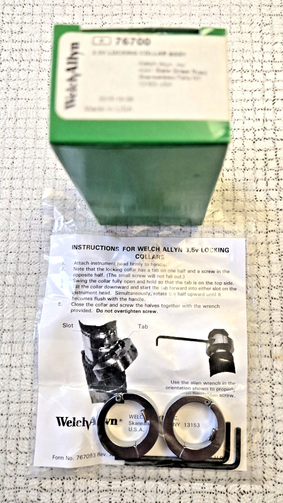 New genuine Welch Allyn 76700 Locking Collar Assembly